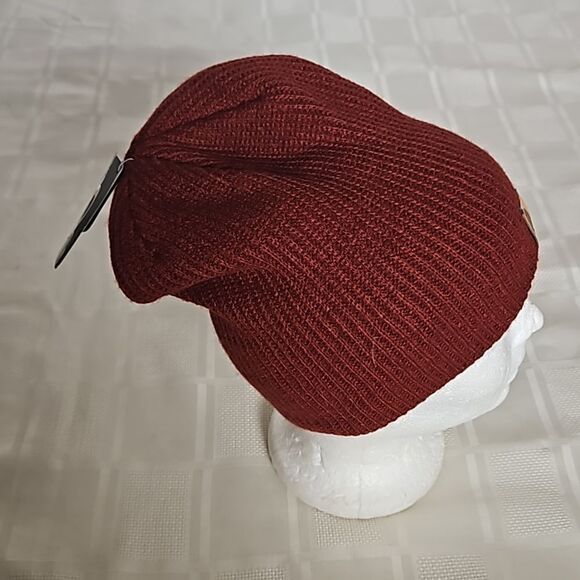 Oakley Women's Knitted Backbone Beanie Hat One Size Fired Brick - Picture 4 of 16